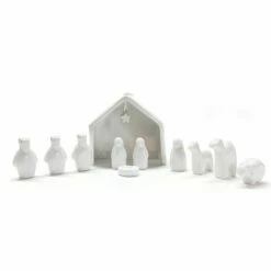 East Of India Porcelain Nativity Set