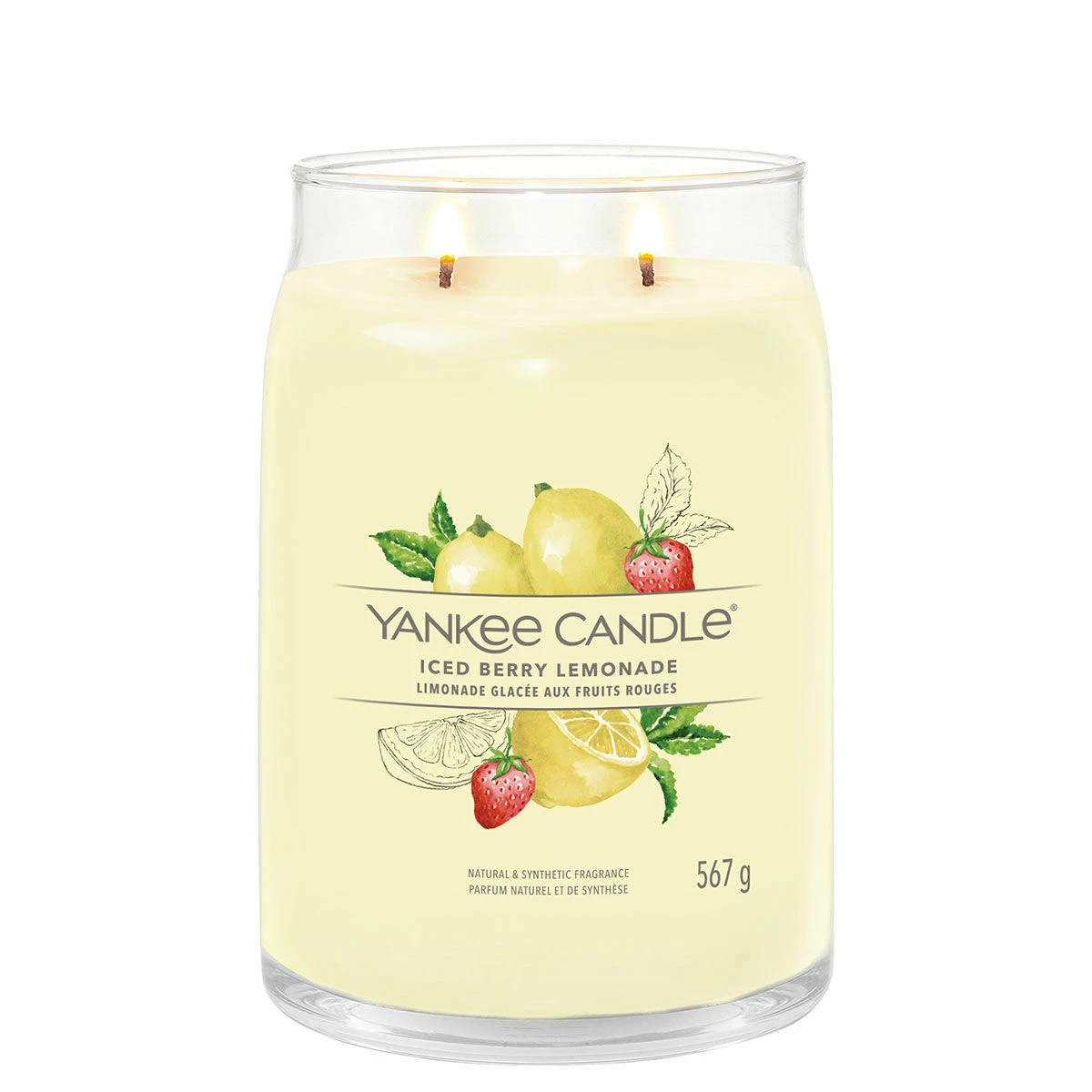 Yankee Candle Iced Berry Lemonade Signature Large Jar Candle 4 Yankee Candle Iced Berry Lemonade Signature Large Jar Candle - Image 2