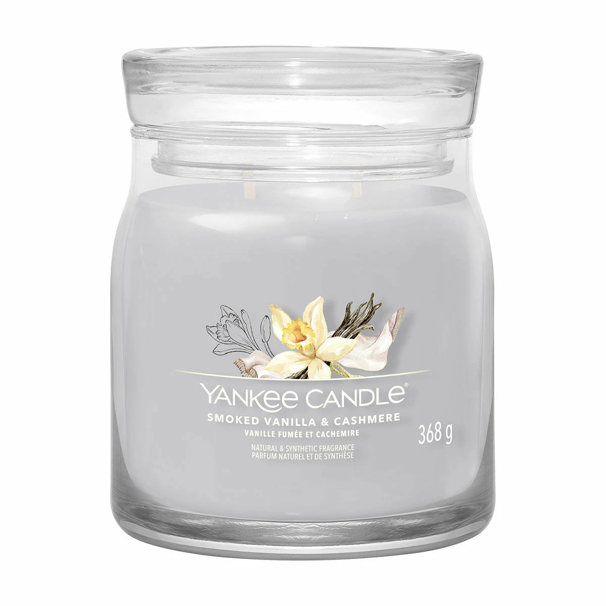 Yankee Candle Smoked Vanilla & Cashmere Signature Medium Jar Candle 3 Yankee Candle Smoked Vanilla & Cashmere Signature Medium Jar Candle