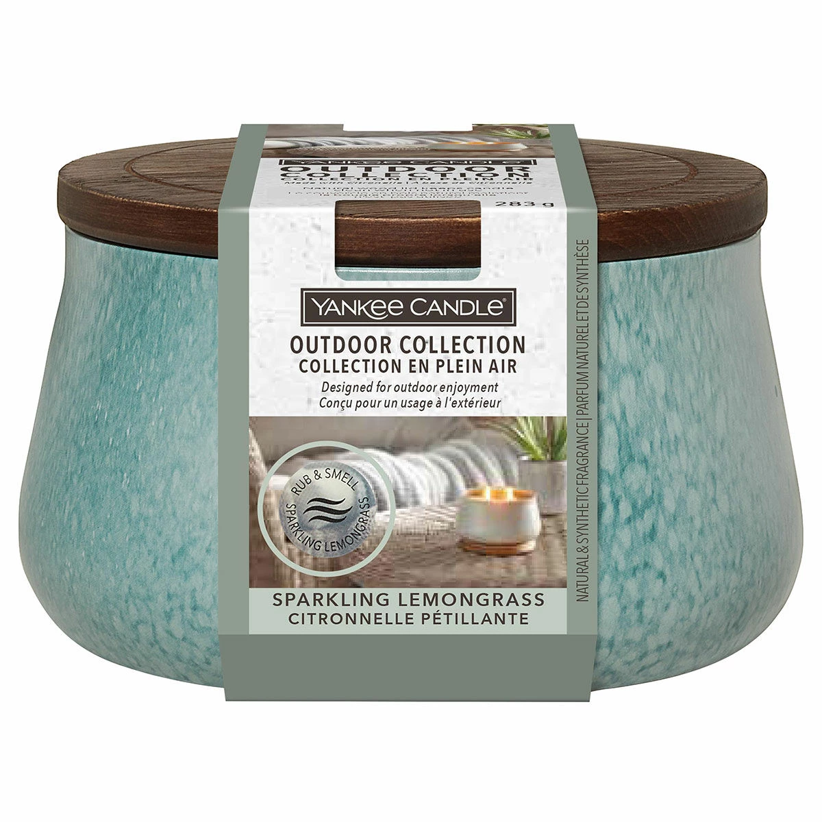 Yankee Candle Sparkling Lemongrass Medium Outdoor Candle 3 Yankee Candle Sparkling Lemongrass Medium Outdoor Candle