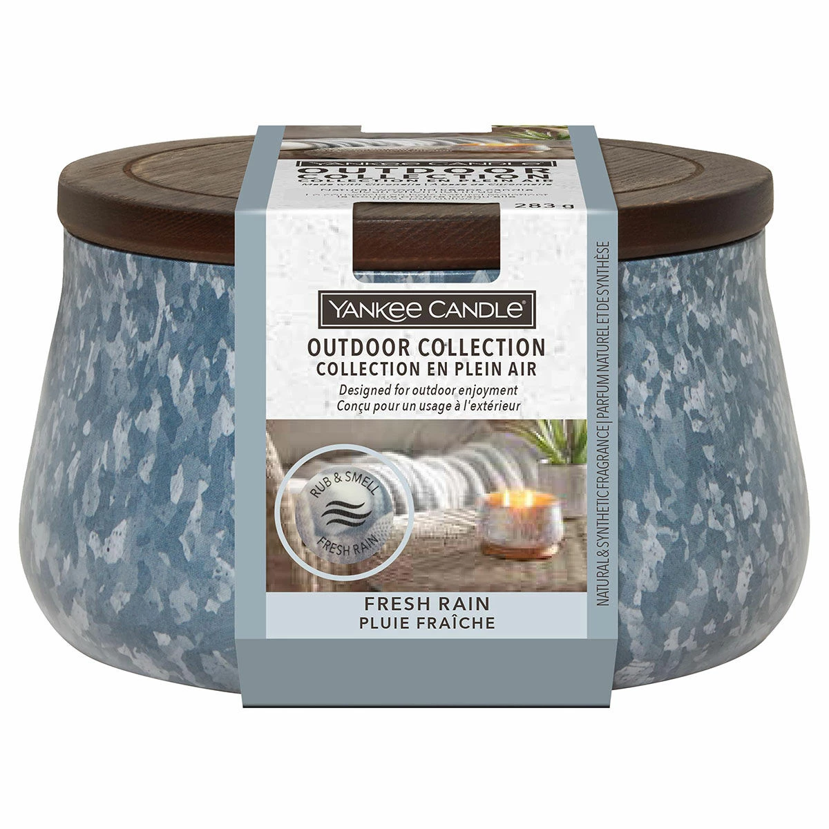 Yankee Candle Fresh Rain Medium Outdoor Candle 3 Yankee Candle Fresh Rain Medium Outdoor Candle
