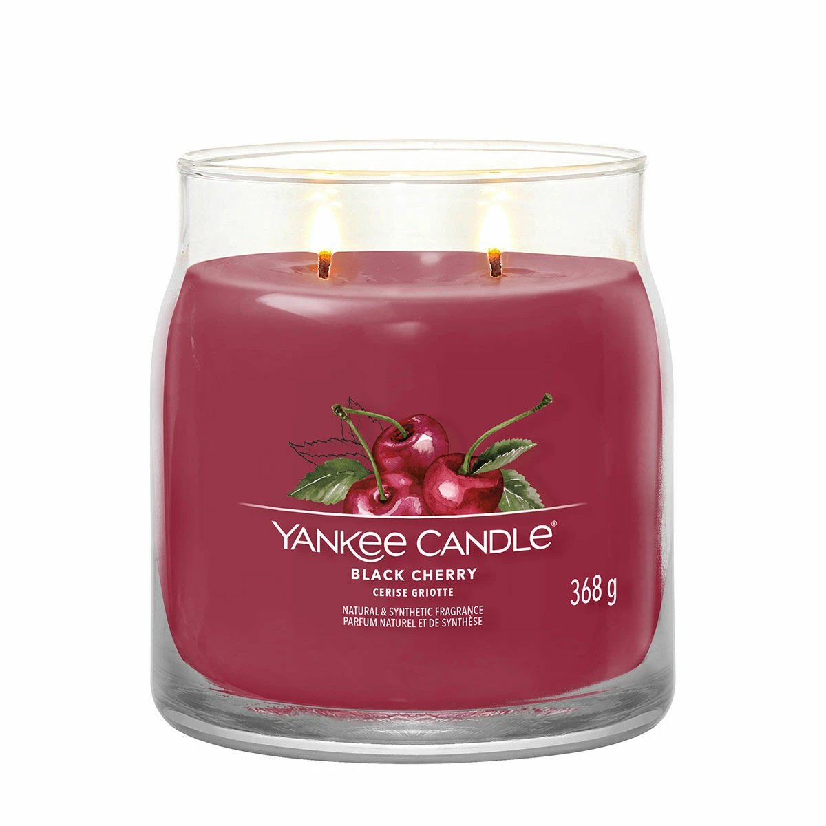 Yankee Candle Black Cherry Signature Medium Jar Candle 4 Yankee Candle Black Cherry Signature Medium Jar Candle - Image 2