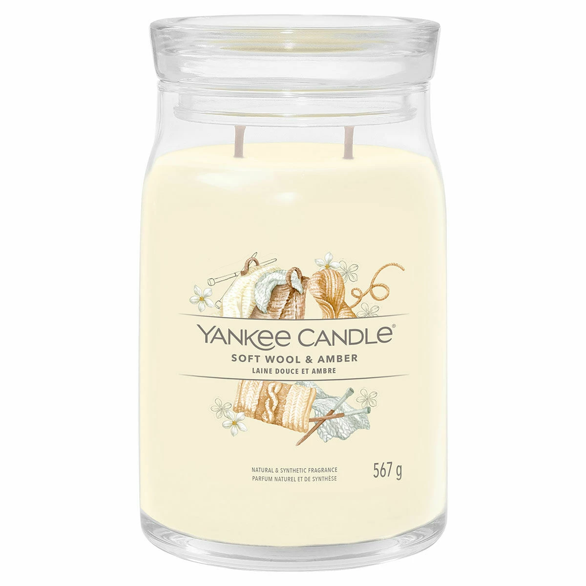 Yankee Candle Soft Wool & Amber Signature Large Jar Candle 3 Yankee Candle Soft Wool & Amber Signature Large Jar Candle