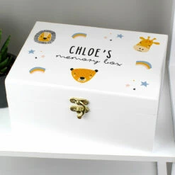 Personalised ‘Zoo’ White Wooden Keepsake Box -Campus Gifts Sales 223700000000 2