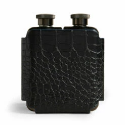 Ted Baker JAASON Croc Effect Double Hip Flask