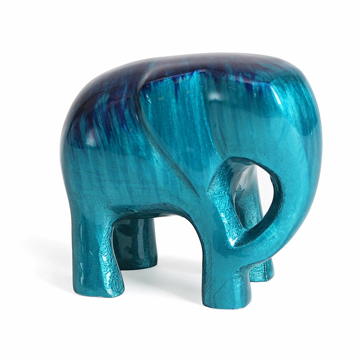 Tilnar Art Aluminark Brushed Aqua Large Elephant 3 Tilnar Art Aluminark Brushed Aqua Large Elephant