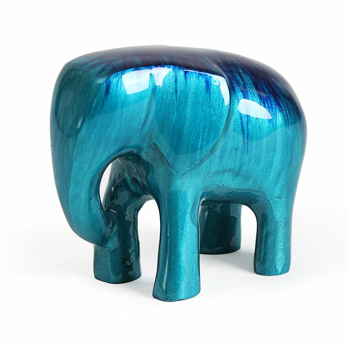 Tilnar Art Aluminark Brushed Aqua Large Elephant 4 Tilnar Art Aluminark Brushed Aqua Large Elephant - Image 2