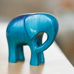 Tilnar Art Aluminark Brushed Aqua Extra Large Elephant -Campus Gifts Sales 34867 ba tilnar art aluminark brushed aqua extra large elephant lifestyle 4