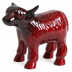 Tilnar Art Aluminark Brushed Red Extra Large Highland Cow