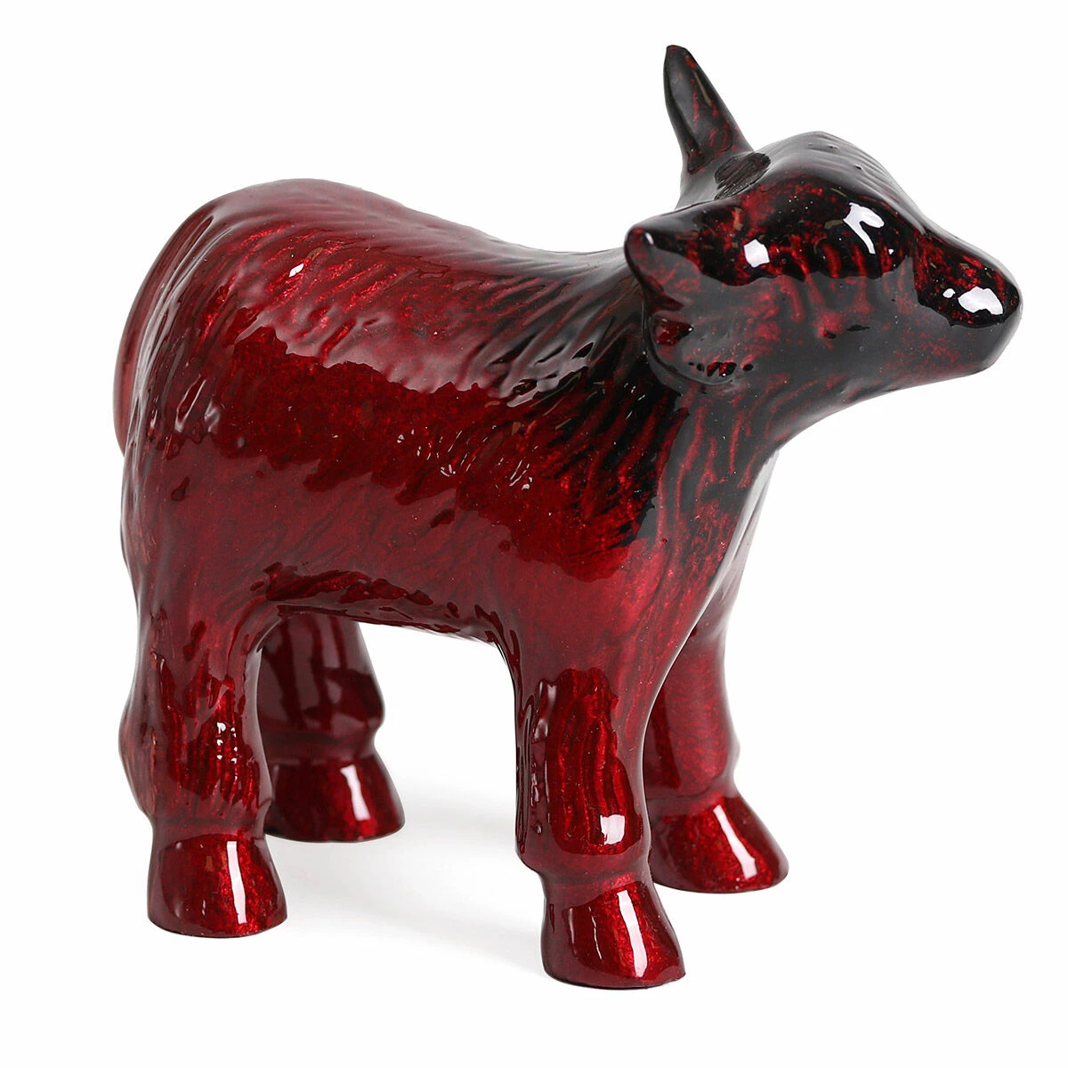 Tilnar Art Aluminark Brushed Red Extra Large Highland Cow 4 Tilnar Art Aluminark Brushed Red Extra Large Highland Cow - Image 2