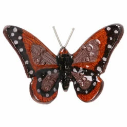 Tilnar Art Aluminark Brushed Small Orange & Black Butterfly -Campus Gifts Sales 36079 ob tilnar art aluminark brushed small orange black butterfly 3