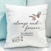 Personalised Always And Forever Cushion -Campus Gifts Sales 4004592 pmc personalised always and forever cushion 1