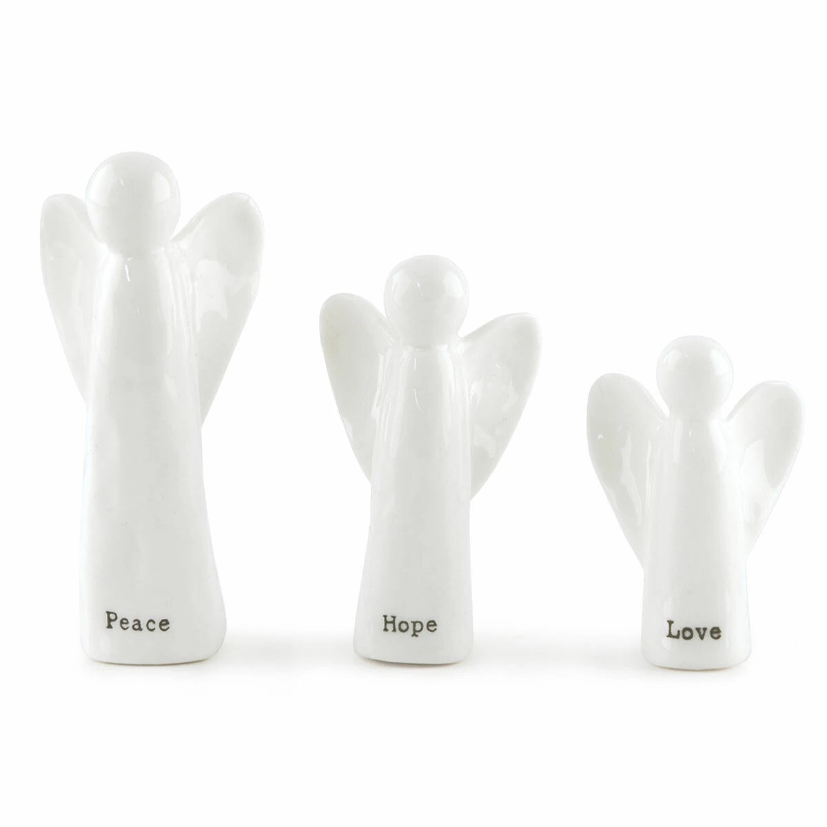 East Of India Christmas Set Of 3 Porcelain Angels 5 East Of India Christmas Set Of 3 Porcelain Angels - Image 3