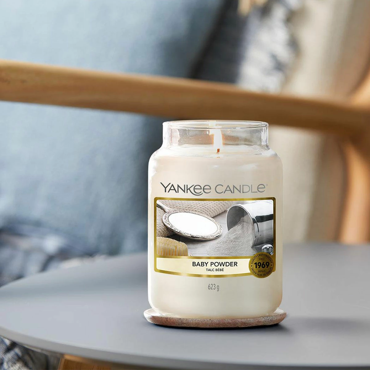 Yankee Candle Baby Powder Large Jar Candle 3 Yankee Candle Baby Powder Large Jar Candle