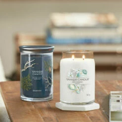 Yankee Candle Baby Powder Signature Large Jar Candle -Campus Gifts Sales bayside cedar baby powder signature collection lifestyle 1