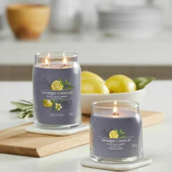 Yankee Candle Black Tea & Lemon Signature Medium Jar Candle -Campus Gifts Sales black tea lemon signature collection lifestyle 1