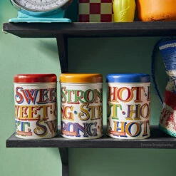 Emma Bridgewater Brighter World Set Of Three Round Caddies -Campus Gifts Sales bri2900 emma bridgewater brighter world set of three round caddies ls 3