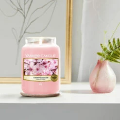 Yankee Candle Cherry Blossom Large Jar Candle -Campus Gifts Sales cherry blossom large jar