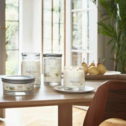 Yankee Candle Clean Cotton Signature Medium Jar Candle -Campus Gifts Sales clean cotton signature collection lifestyle 1 2