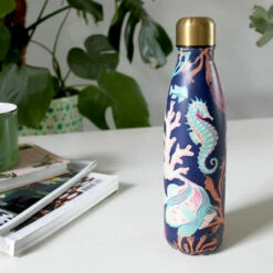 House Of Disaster Coral 500ml Thermal Water Bottle -Campus Gifts Sales cor fla 5 2500x