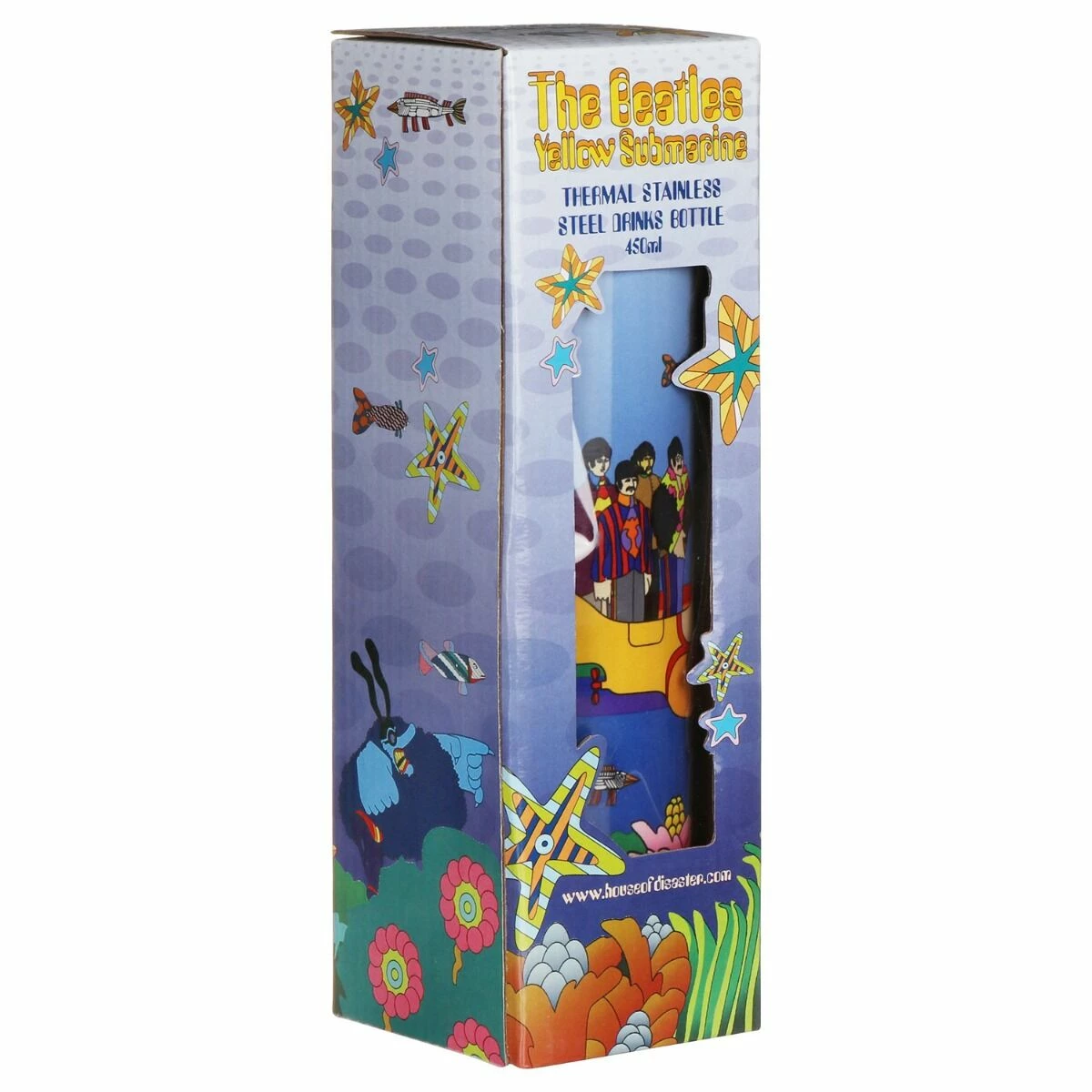 House Of Disaster The Beatles Yellow Submarine 450ml Thermal Flask 4 House Of Disaster The Beatles Yellow Submarine 450ml Thermal Flask - Image 2