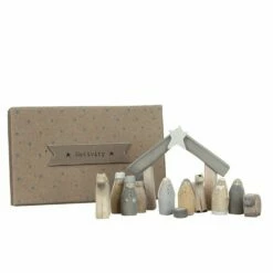 East Of India Natural Little Boxed Nativity Set -Campus Gifts Sales east of india 1542 boxed nativity 1