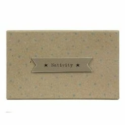 East Of India Natural Little Boxed Nativity Set -Campus Gifts Sales east of india 1542 boxed nativity 2