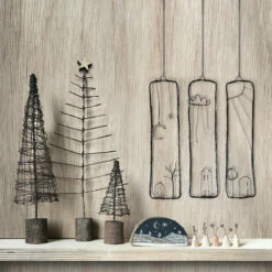 East Of India Rusty Wire Cone Christmas Tree -Campus Gifts Sales east of india 7270 rusty wire house pic moon 3 2