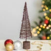 East Of India Rusty Wire Cone Christmas Tree -Campus Gifts Sales east of india 7298 rusty wire cone christmas large trees lifestyle