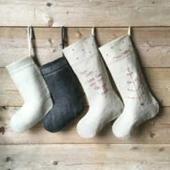 East Of India Christmas Dear Santa Linen Stocking 8 East Of India Christmas Dear Santa Linen Stocking -Campus Gifts Sales east of india eoi 3354b christmas dear santa linen stocking 3