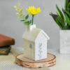 East Of India Small House Flower Vase -Campus Gifts Sales east of india eoi 5770 small house flower vase lifestyle