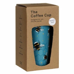 Eco Chic Blue Bees Stainless Steel Travel Coffee Cup 11 Eco Chic Blue Bees Stainless Steel Travel Coffee Cup -Campus Gifts Sales eco chic n01 blue bees stainless steel travel coffee cup 04m