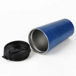 Eco Chic Blue Bees Stainless Steel Travel Coffee Cup 13 Eco Chic Blue Bees Stainless Steel Travel Coffee Cup -Campus Gifts Sales eco chic n013 disrupted cubes stainless steel travel coffee cup 01b 1
