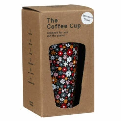 Eco Chic Black Ditsy Flowers Stainless Steel Travel Coffee Cup 12 Eco Chic Black Ditsy Flowers Stainless Steel Travel Coffee Cup -Campus Gifts Sales eco chic n014 disty black flowers stainless steel travel coffee cup 04