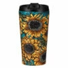 Eco Chic Sunflowers Stainless Steel Travel Coffee Cup -Campus Gifts Sales eco chic n015 sunflowers stainless steel travel coffee cup 01