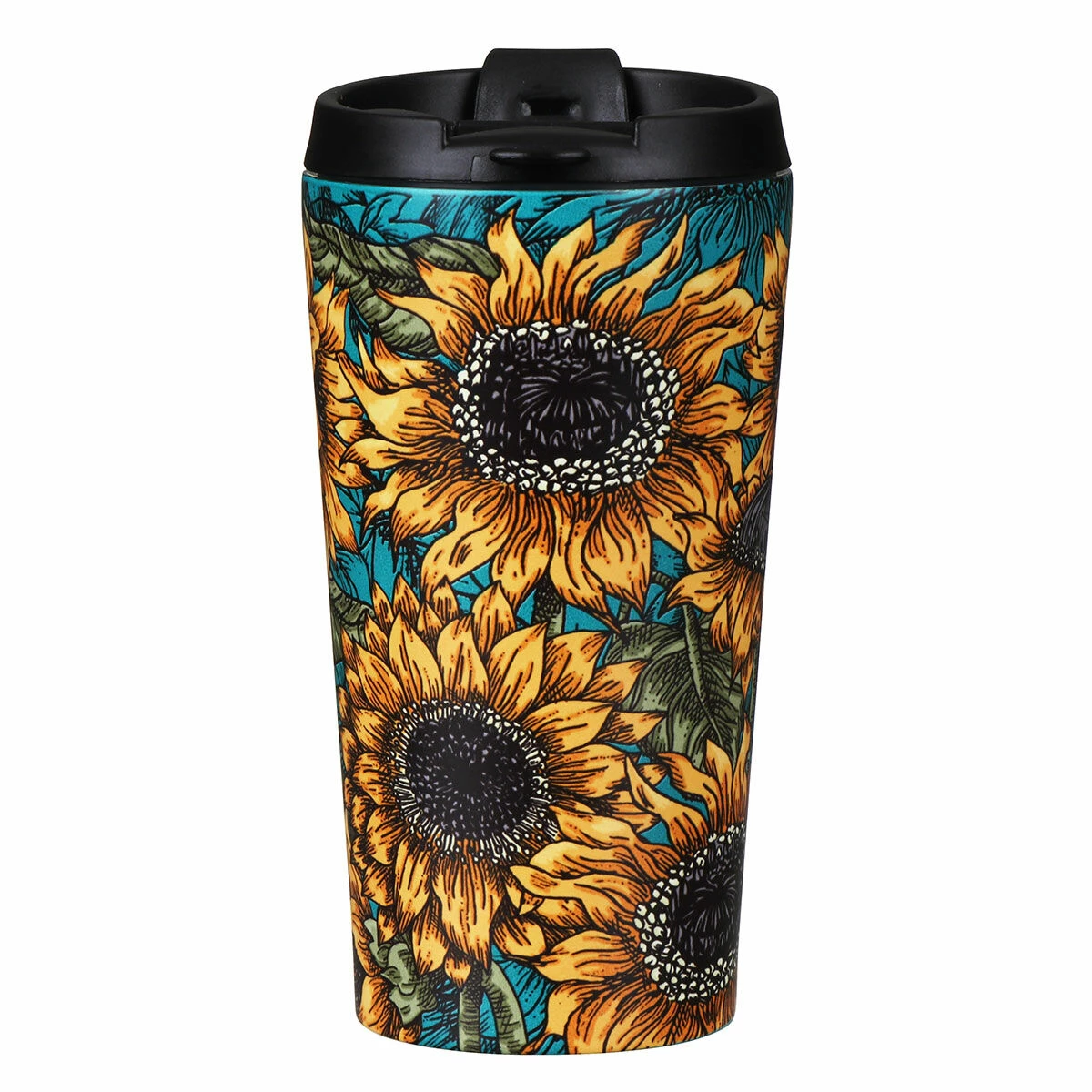 Eco Chic Sunflowers Stainless Steel Travel Coffee Cup 3 Eco Chic Sunflowers Stainless Steel Travel Coffee Cup
