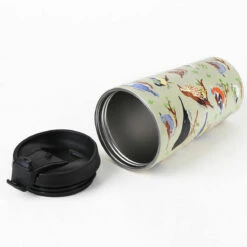Eco Chic Green Wild Birds Stainless Steel Travel Coffee Cup 11 Eco Chic Green Wild Birds Stainless Steel Travel Coffee Cup -Campus Gifts Sales eco chic n02 green wild birds stainless steel travel coffee cup 01b