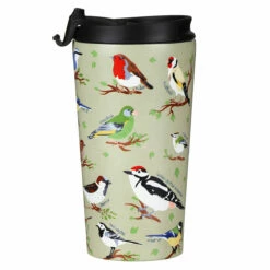 Eco Chic Green Wild Birds Stainless Steel Travel Coffee Cup 12 Eco Chic Green Wild Birds Stainless Steel Travel Coffee Cup -Campus Gifts Sales eco chic n02 green wild birds stainless steel travel coffee cup 03