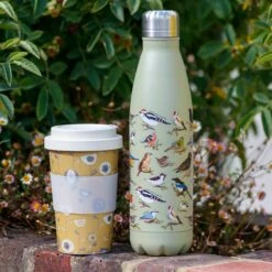Eco Chic Blue Bumblebees 500ml Thermal Drinks Bottle -Campus Gifts Sales eco chic travel cup thermal bottle lifestyle 2