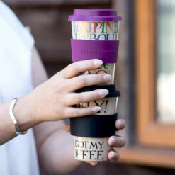 Emma Bridgewater Black Toast Rice Husk Travel Cup -Campus Gifts Sales elite emma bridgewater rainbow toast black toast rice husk travel cup lifestyle m 1