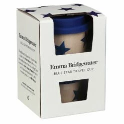 Emma Bridgewater Sky Blue Stars Rice Husk Travel Cup -Campus Gifts Sales elite emma bridgewater sky6100 sky blue stars rice husk travel cup 2 copy 2