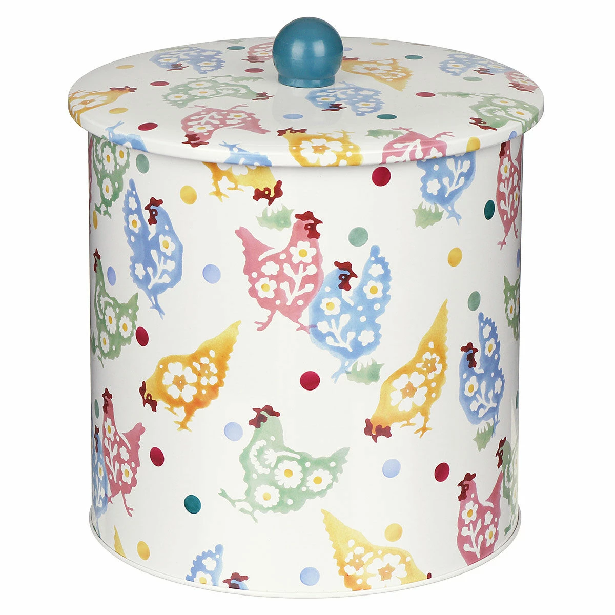 Emma Bridgewater Polka Spring Chicken Biscuit Barrel 4 Emma Bridgewater Polka Spring Chicken Biscuit Barrel - Image 2