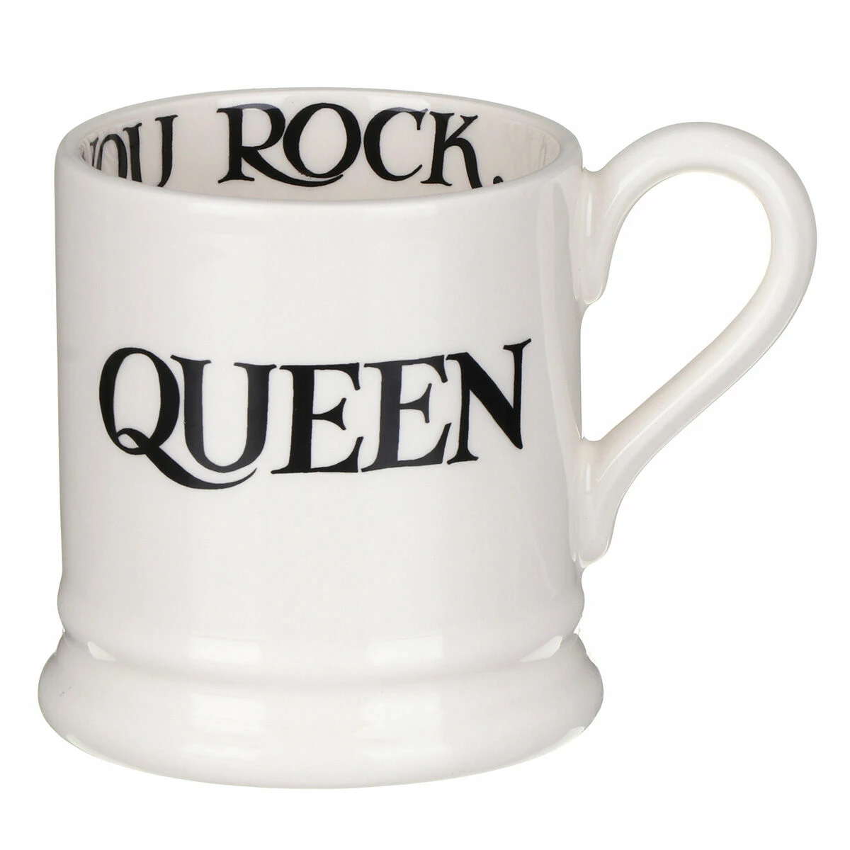 Emma Bridgewater Black Toast King Of Cool & Queen Of Rock Set Of Two Half Pint Mugs 6 Emma Bridgewater Black Toast King Of Cool & Queen Of Rock Set Of Two Half Pint Mugs - Image 4