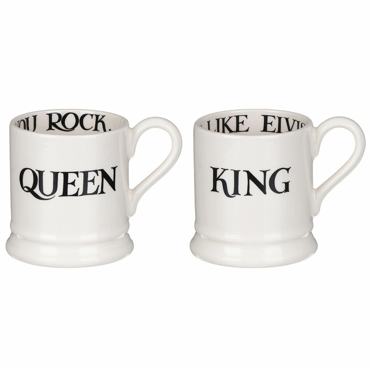 Emma Bridgewater Black Toast King Of Cool & Queen Of Rock Set Of Two Half Pint Mugs 10 Emma Bridgewater Black Toast King Of Cool & Queen Of Rock Set Of Two Half Pint Mugs - Image 8