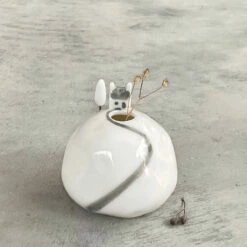 East Of India ‘House On Hill’ Round Vase -Campus Gifts Sales eoi 5749 east of india house on hill round vase 1