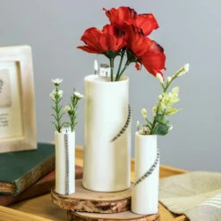 East Of India Cliff House Medium Vase -Campus Gifts Sales eoi 5754 east of india cliff house small vase group 1