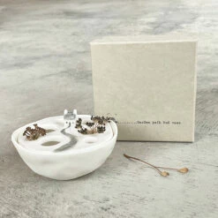 East Of India Garden Path Flat Bud Vase -Campus Gifts Sales eoi 5774 east of india garden path flat bud vase 2