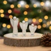 East Of India Christmas Set Of 3 Porcelain Angels -Campus Gifts Sales eoi 5817 east of india xmas set of three porcelain angels lifestyle 1