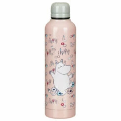 Moomin Pink Metal Water Bottle