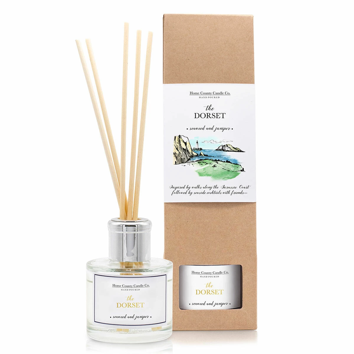 Home County Candle Co. The Dorset - Seaweed & Juniper Reed Diffuser 3 Home County Candle Co. The Dorset - Seaweed & Juniper Reed Diffuser